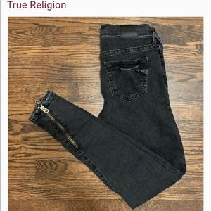 True Religion mid rise womens skinny jeans